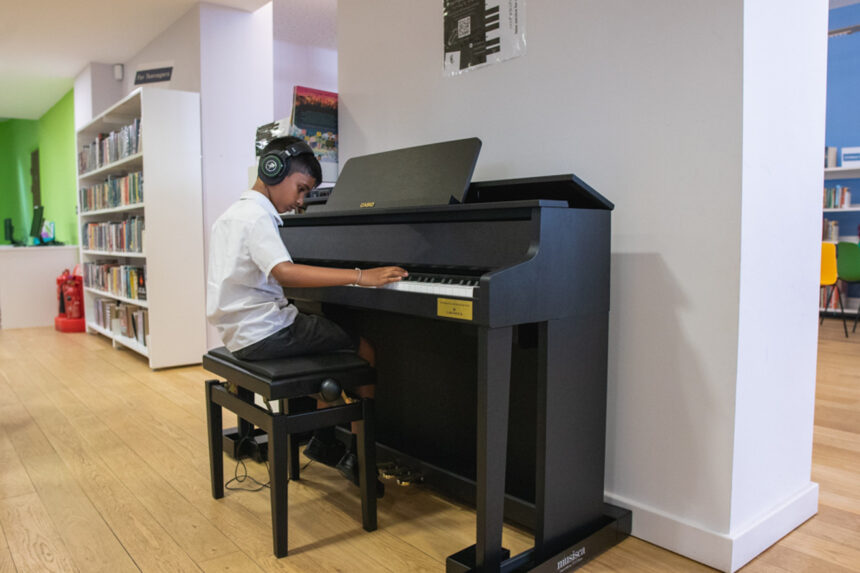 Pianos for the people pianos installed in haringey libraries to give all residents access to music