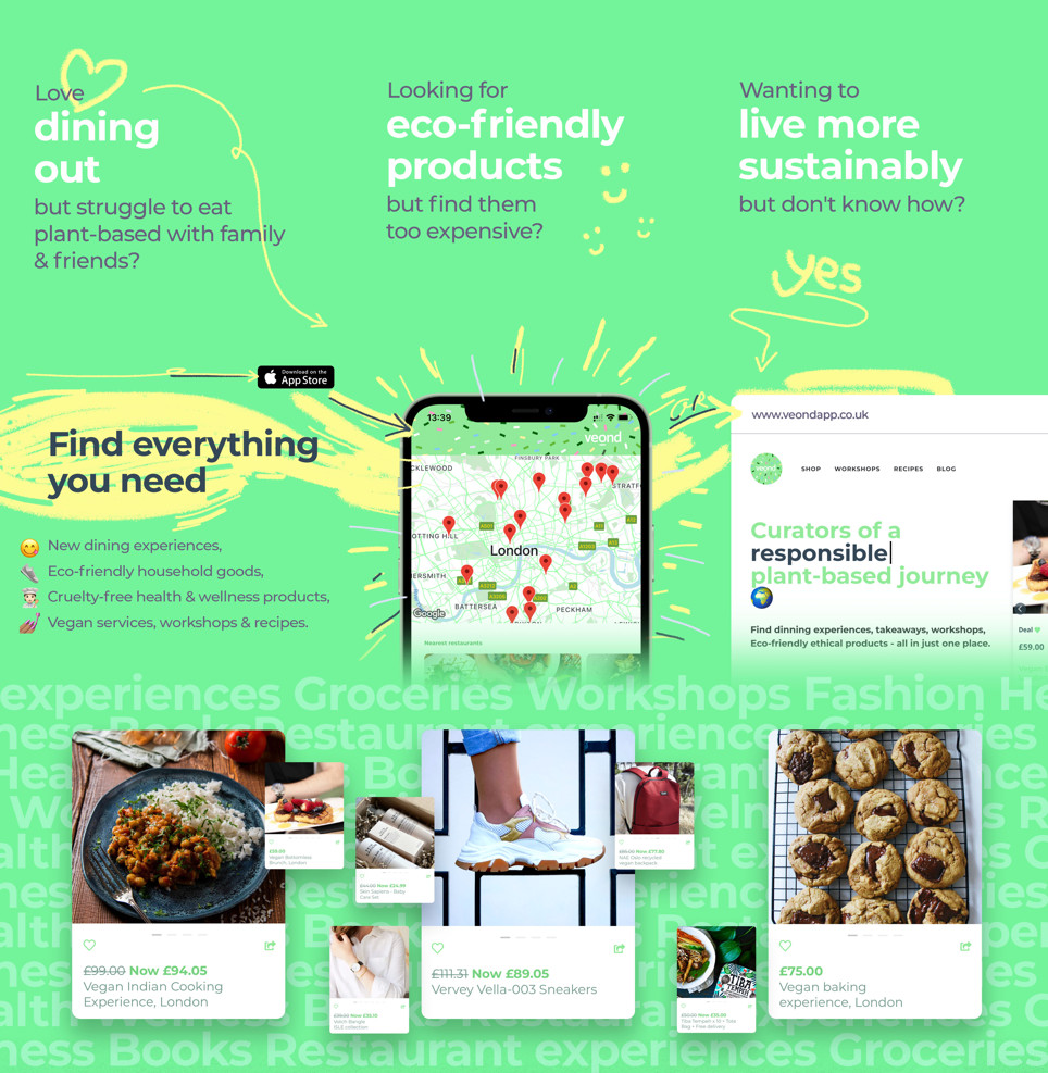 “veond” in app curated marketplace for inclusive and accessible plant based lifestyle (2)